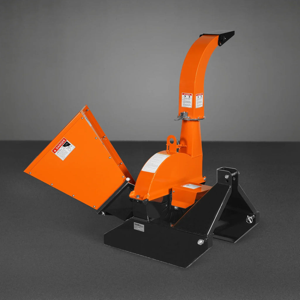 3-Point PTO Stump Grinder & 4" PTO Wood Chipper & Forestry Log Skidding Winch  Bundle, SG24 & BX42S &FW8800