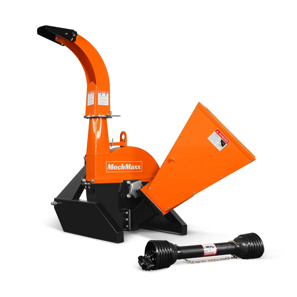 3-Point PTO Stump Grinder & Wood Chipper Bundle; SG24PRO; BX42S; Orange