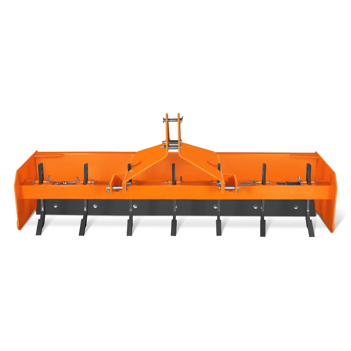 84" Box Blade Scraper with 7 Shanks 3 Point Hitch Tractor Attachment,  BB84