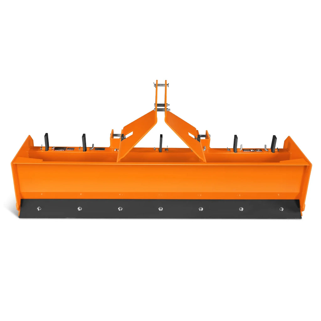 84" Box Blade Scraper with 7 Shanks 3 Point Hitch Tractor Attachment,  BB84