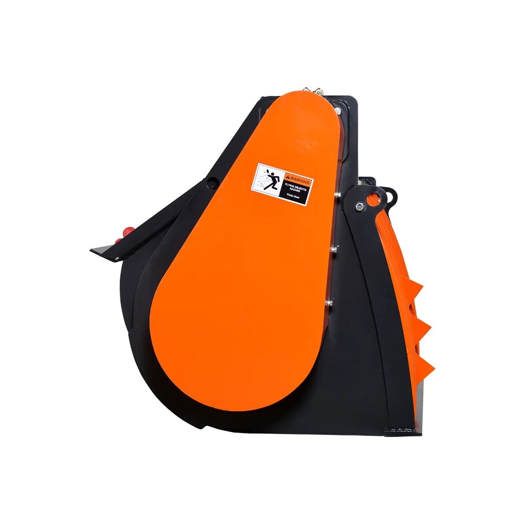 MechMaxx 60” Skid Steer Concrete Mixer Attachment, Side Chute Dispenser & Bag Splitter, Universal Mount, 16 Cu-Ft Capacity