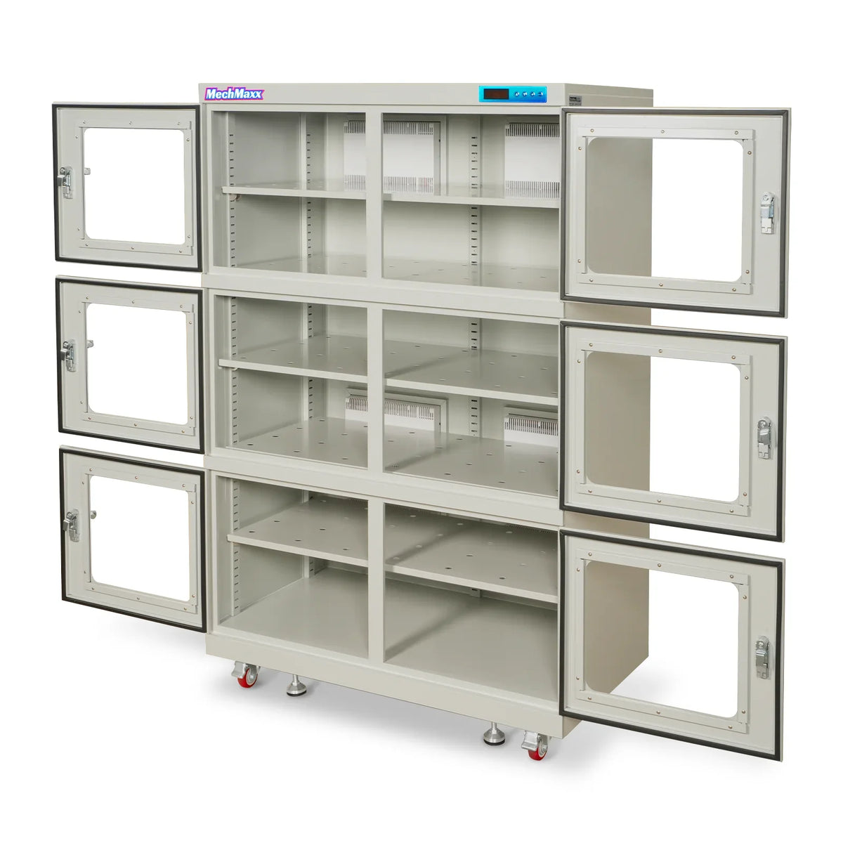 1-10% RH Electronic Dry Cabinet 1430L ESD Desiccator Cabinet Ultra-Low Humidity Storage,  White,  EDC1430CW-6