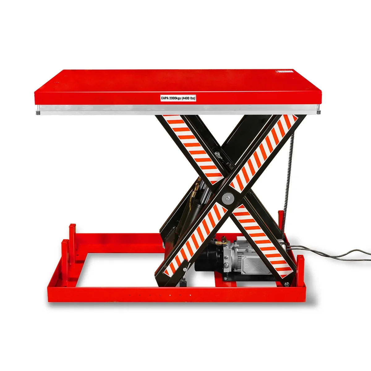 4400lbs Capacity Stationary Powered Hydraulic Lift Table,  51.2" x 33.5" Platform,  41.3" Lift Height,  UL Certified Motor,  ELT44