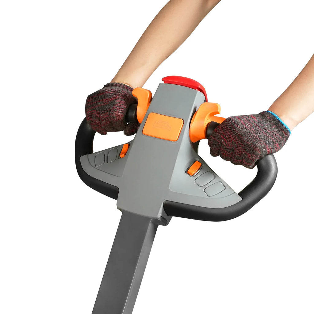 2640lbs Lithium-ion Electric Straddle Stacker,  98" Lift,  Adjustable Legs & Forks,  F26-98S