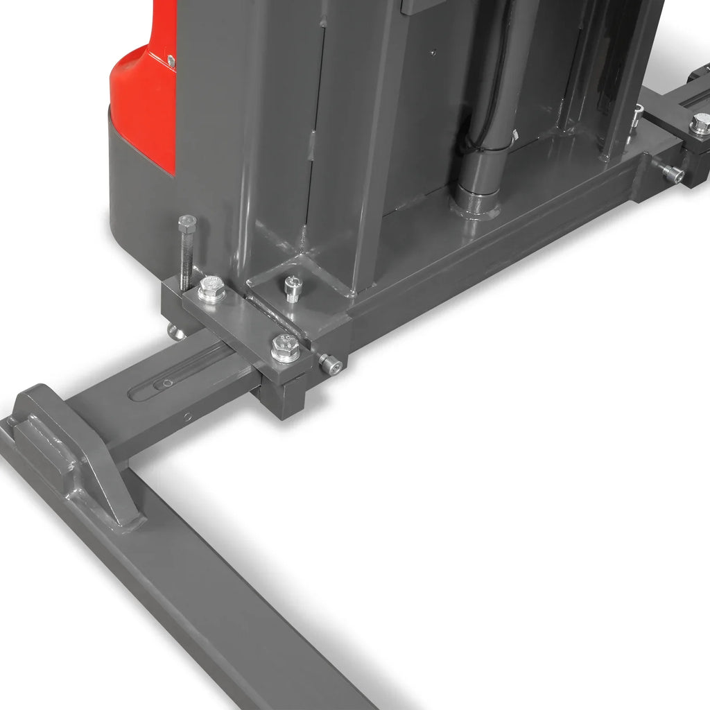 2640lbs Lithium-ion Electric Straddle Stacker,  138" Lift,  Adjustable Legs & Forks,  F26-138S