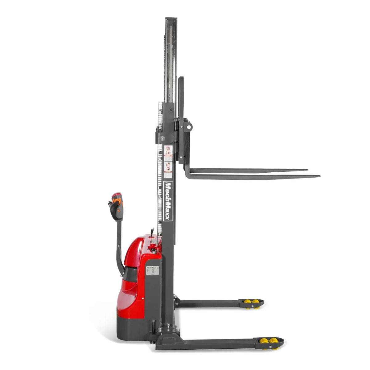 2640lbs Lithium-ion Electric Straddle Stacker,  118" Lift,  Adjustable Legs & Forks,  F26-118S