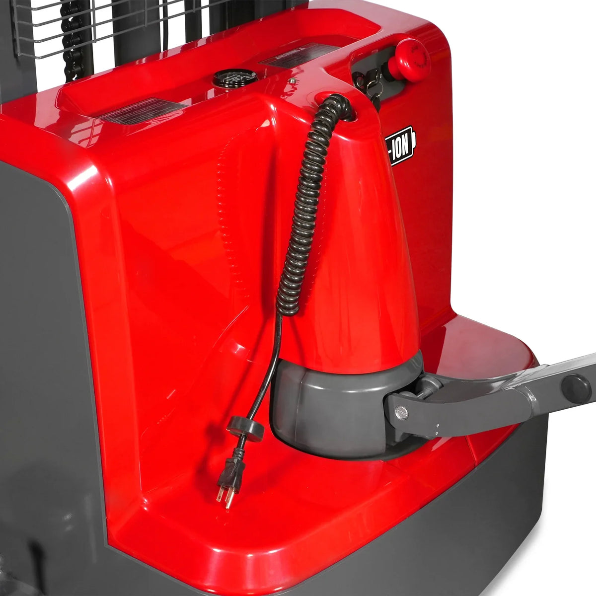 3300lbs Lithium-ion Electric Straddle Stacker,  98" Lift,  Adjustable Legs & Forks,  F33-98S
