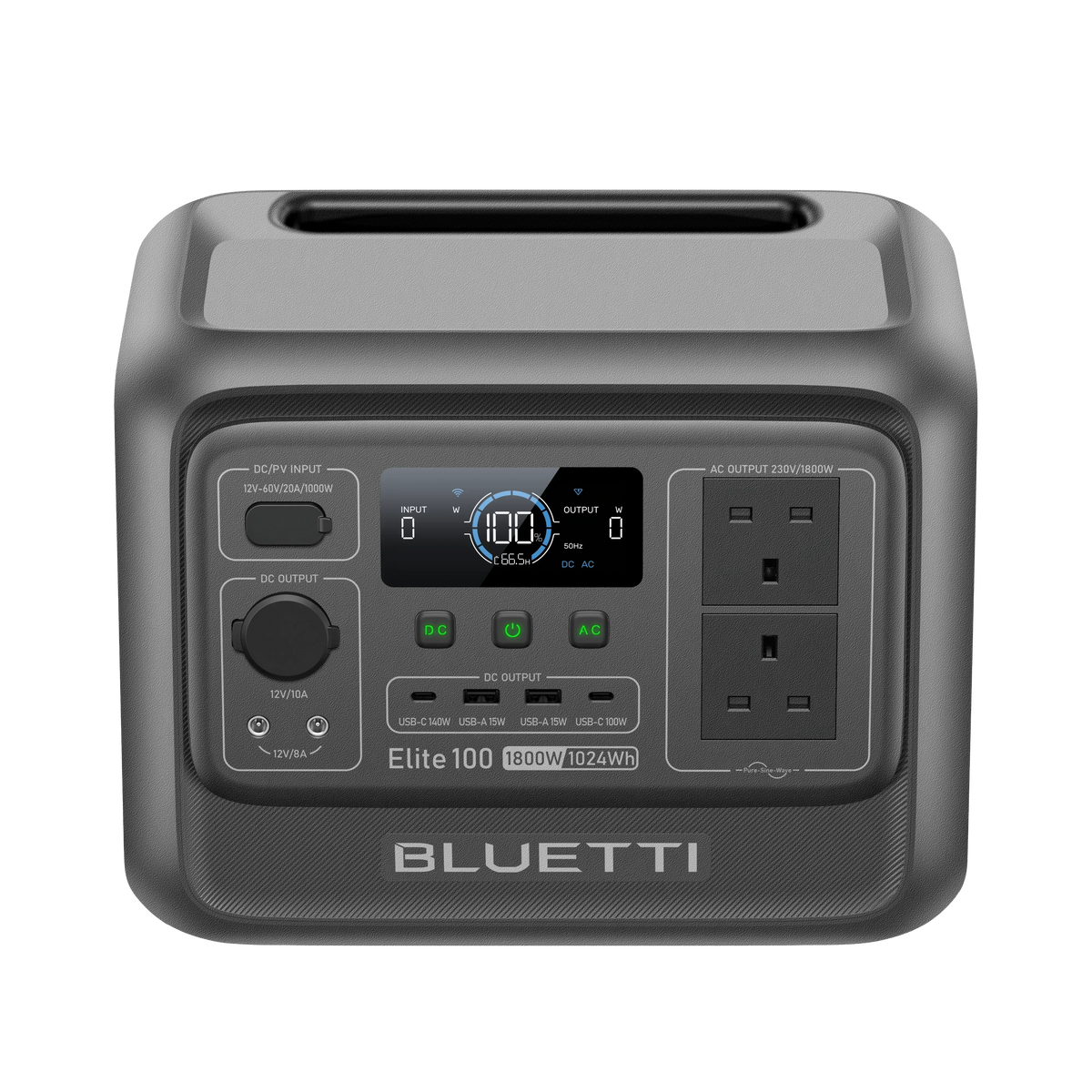 BLUETTI Elite 100 V2 Portable Power Station | 1,024Wh 1,800W