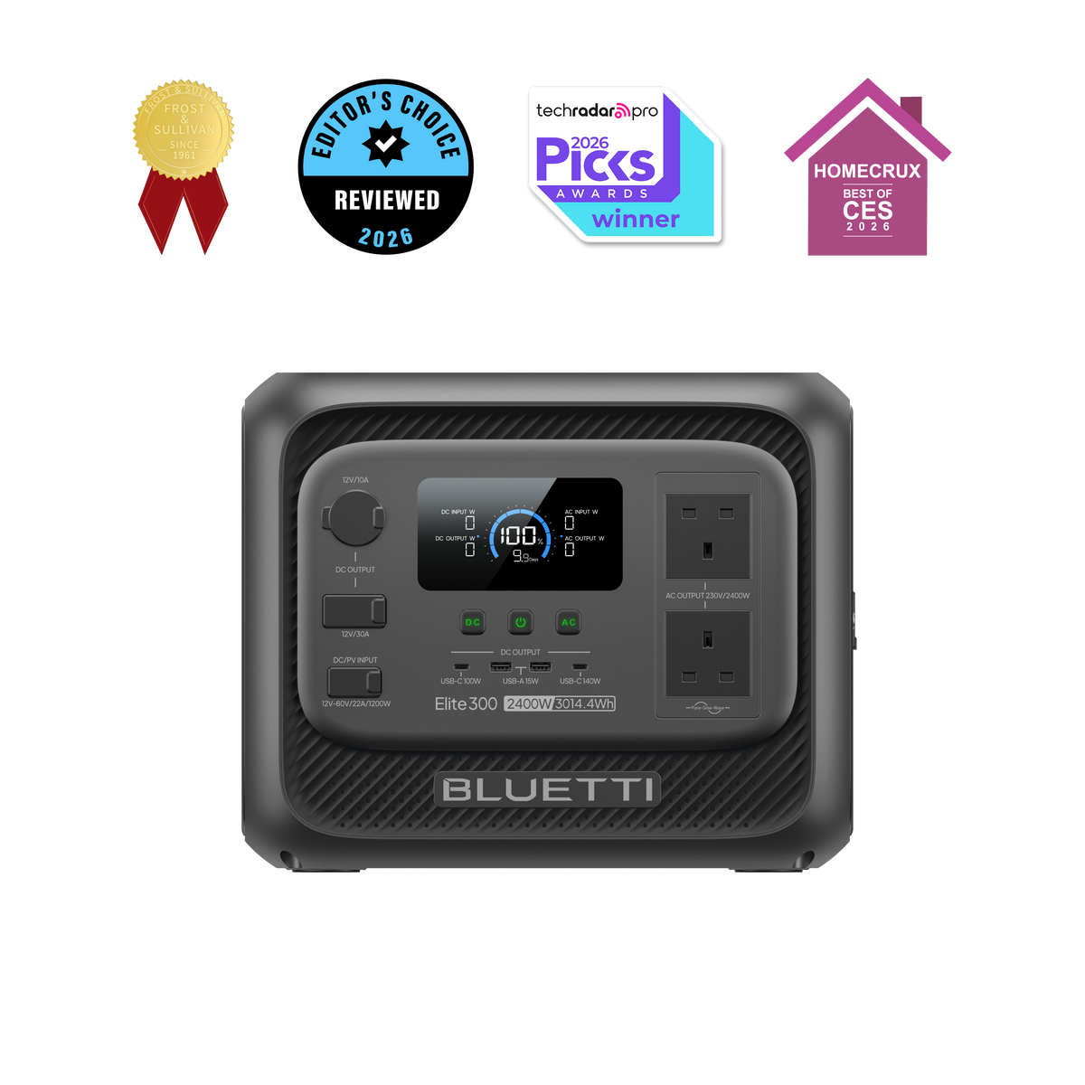 BLUETTI Elite 300 Portable Power Station | 2,400 W 3,014.4 Wh