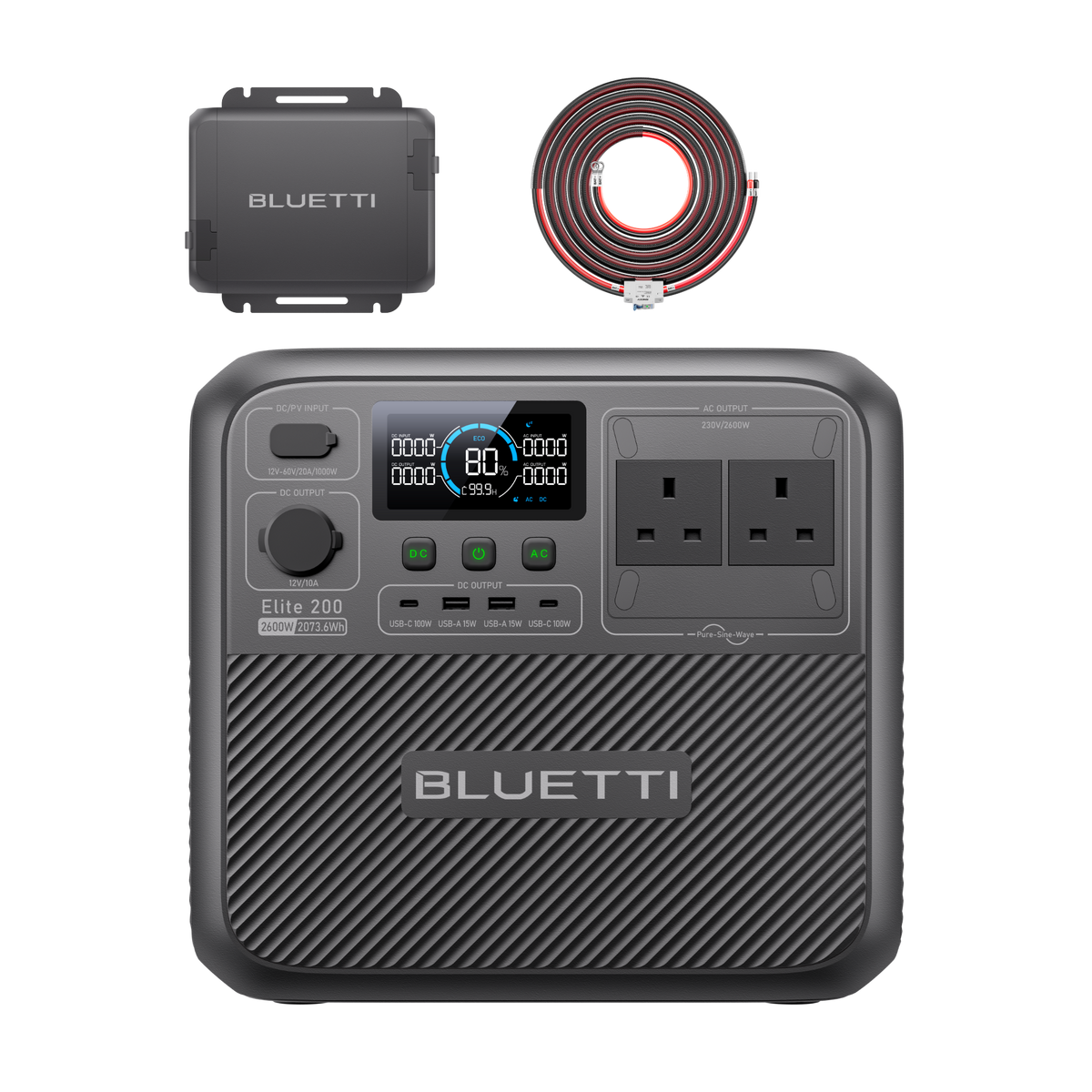 BLUETTI Elite 200 V2 Portable Power Station | 2,073.6Wh 2,600W
