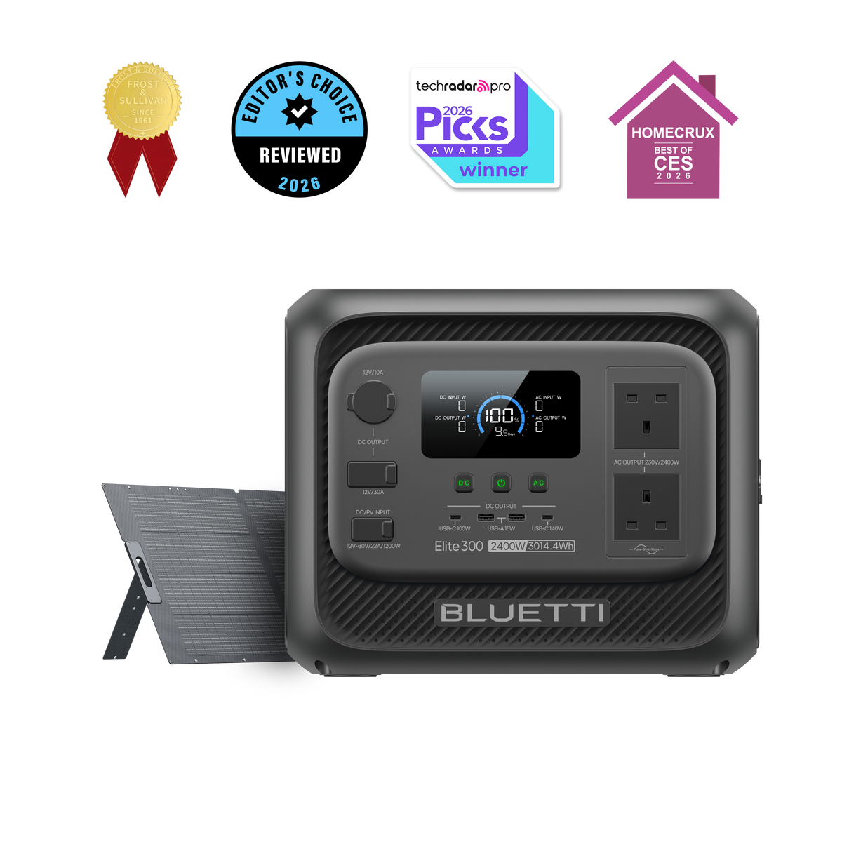 BLUETTI Elite 300 Portable Power Station | 2,400 W 3,014.4 Wh