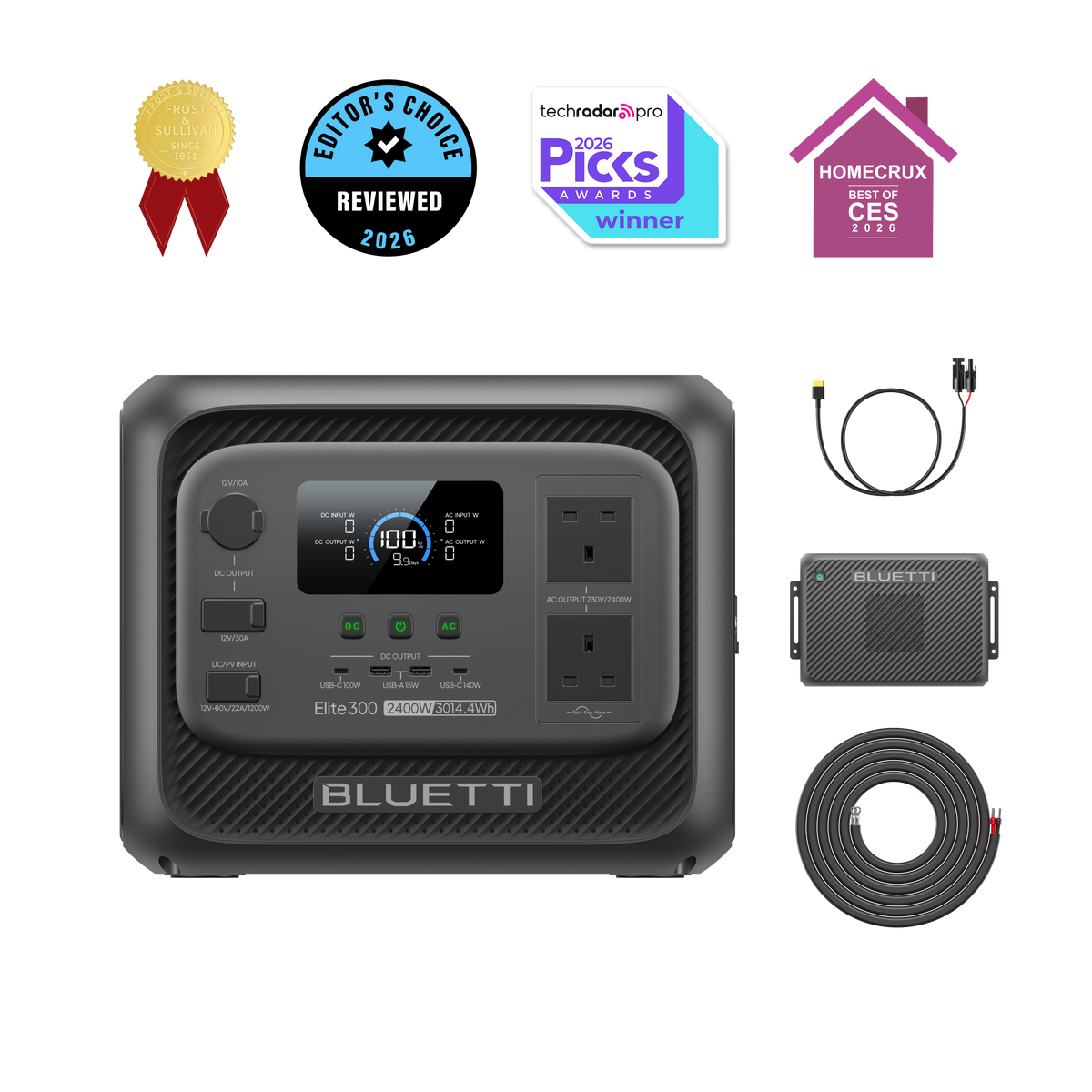 BLUETTI Elite 300 Portable Power Station | 2,400 W 3,014.4 Wh