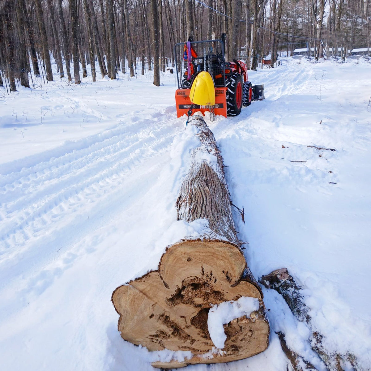 36" MAX Portable Sawmill & 3-Point PTO Stump Grinder & Forestry Log Skidding Winch Bundle