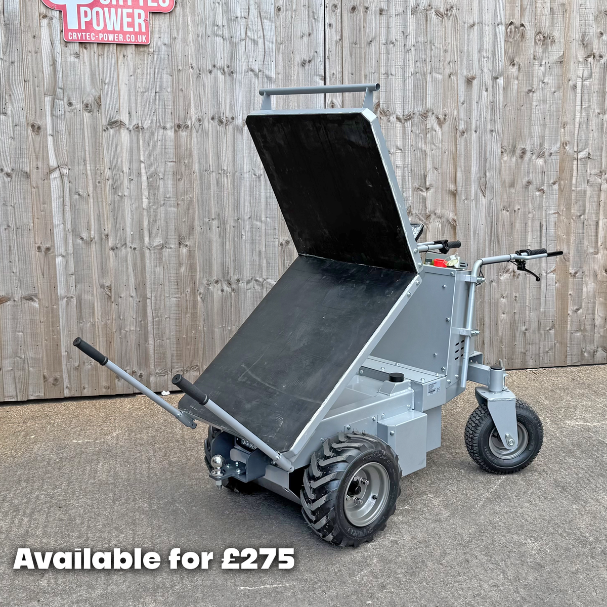 CRD50-E | Fully Electric | 500kg | Hydraulic Tip | Power Barrow