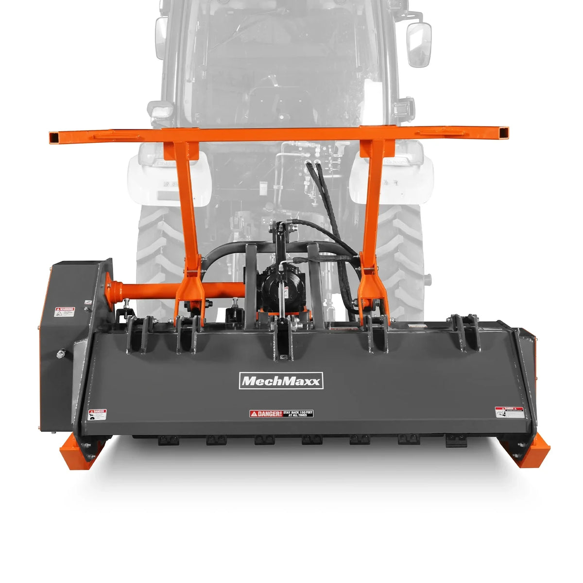 70" PTO Hitch Forestry Brush Mulcher, Cat 2,Tractor Power Recommended 70-110 HP,MC70