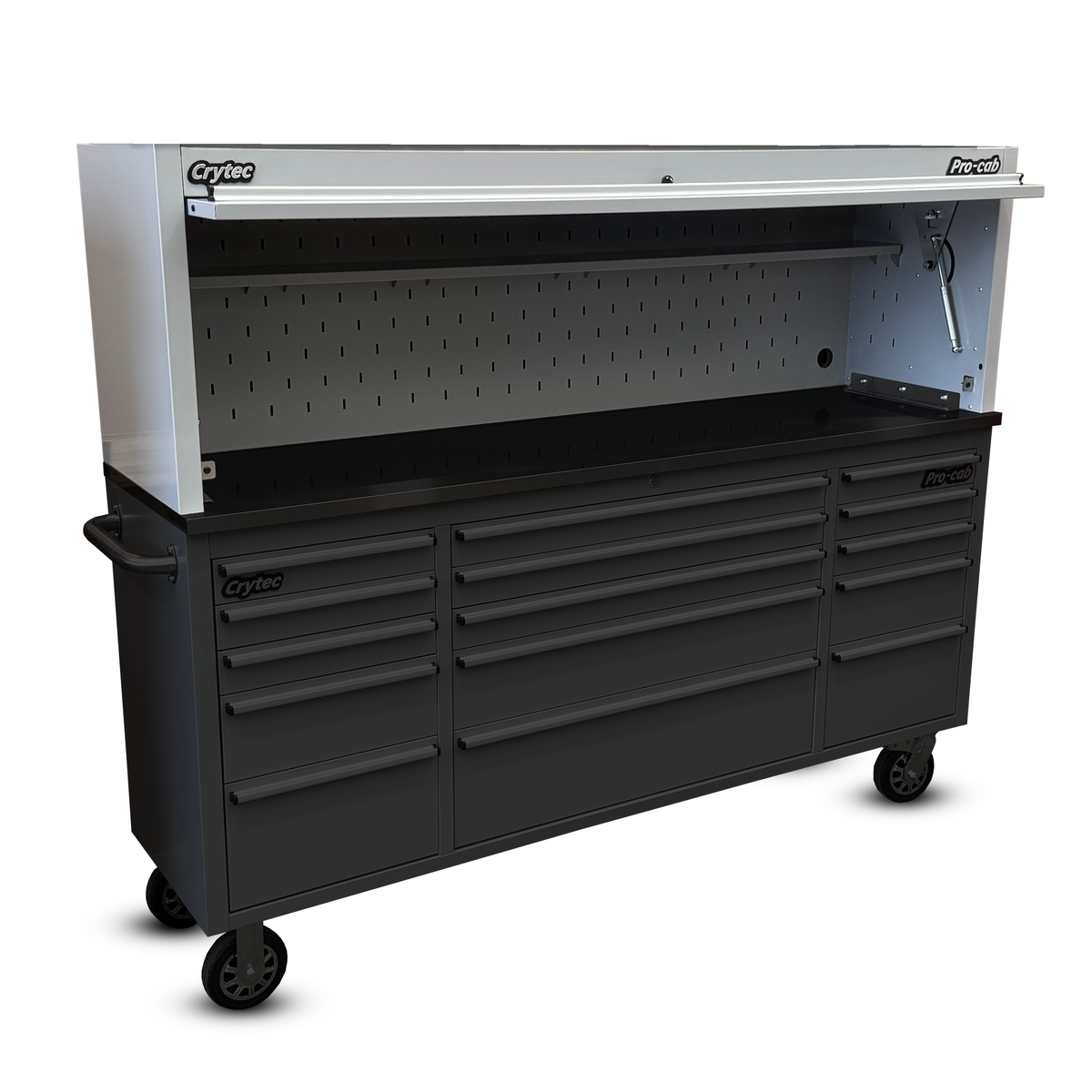 Top Hutch For Grey 72 inch Pro Cab