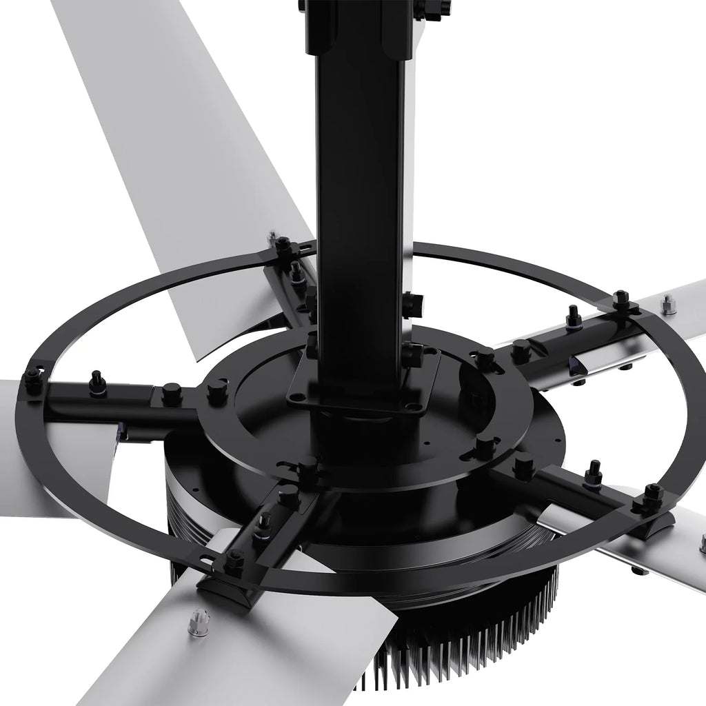 16FT HVLS Industrial Ceiling Fan 208-240V 3Ph - Energy Efficient Large Area Air Circulation for Fan Warehouses & Factories, 16FT3PH