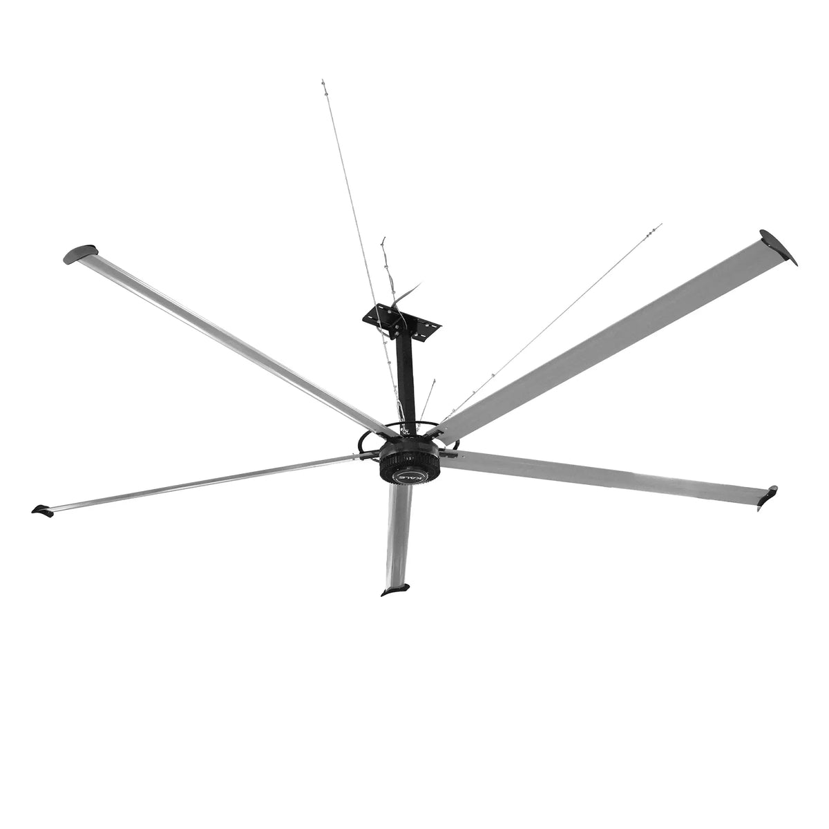24FT HVLS Industrial Ceiling Fan 208-240V 3Ph - Energy Efficient Large Area Air Circulation for Fan Warehouses & Factories,  24FT3PH