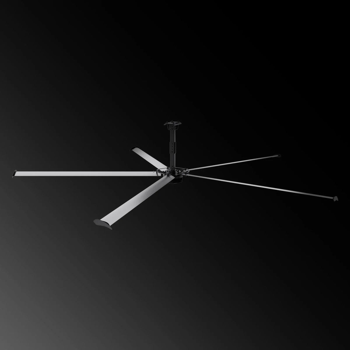 24FT HVLS Industrial Ceiling Fan 208-240V 3Ph - Energy Efficient Large Area Air Circulation for Fan Warehouses & Factories,  24FT3PH