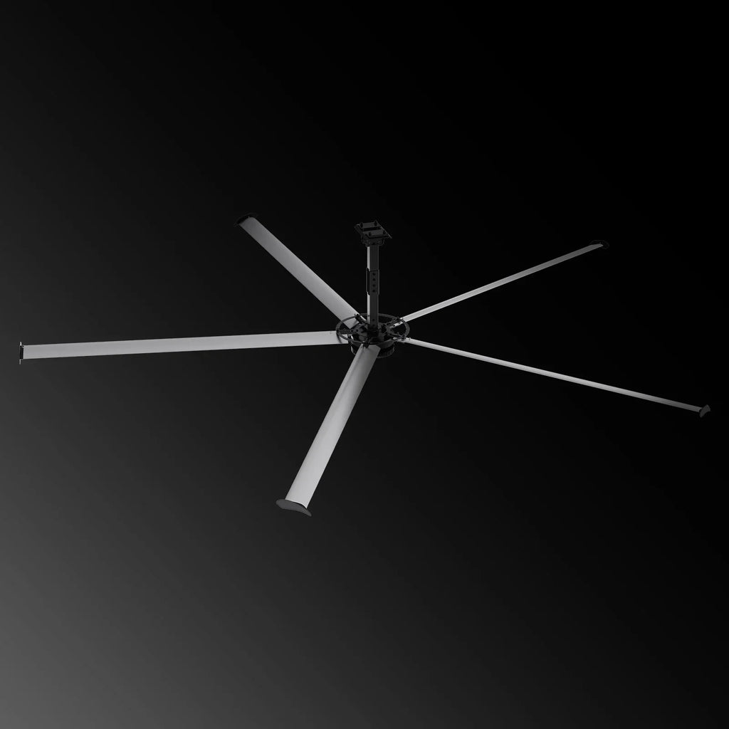 24FT HVLS Industrial Ceiling Fan 208-240V 3Ph - Energy Efficient Large Area Air Circulation for Fan Warehouses & Factories,  24FT3PH