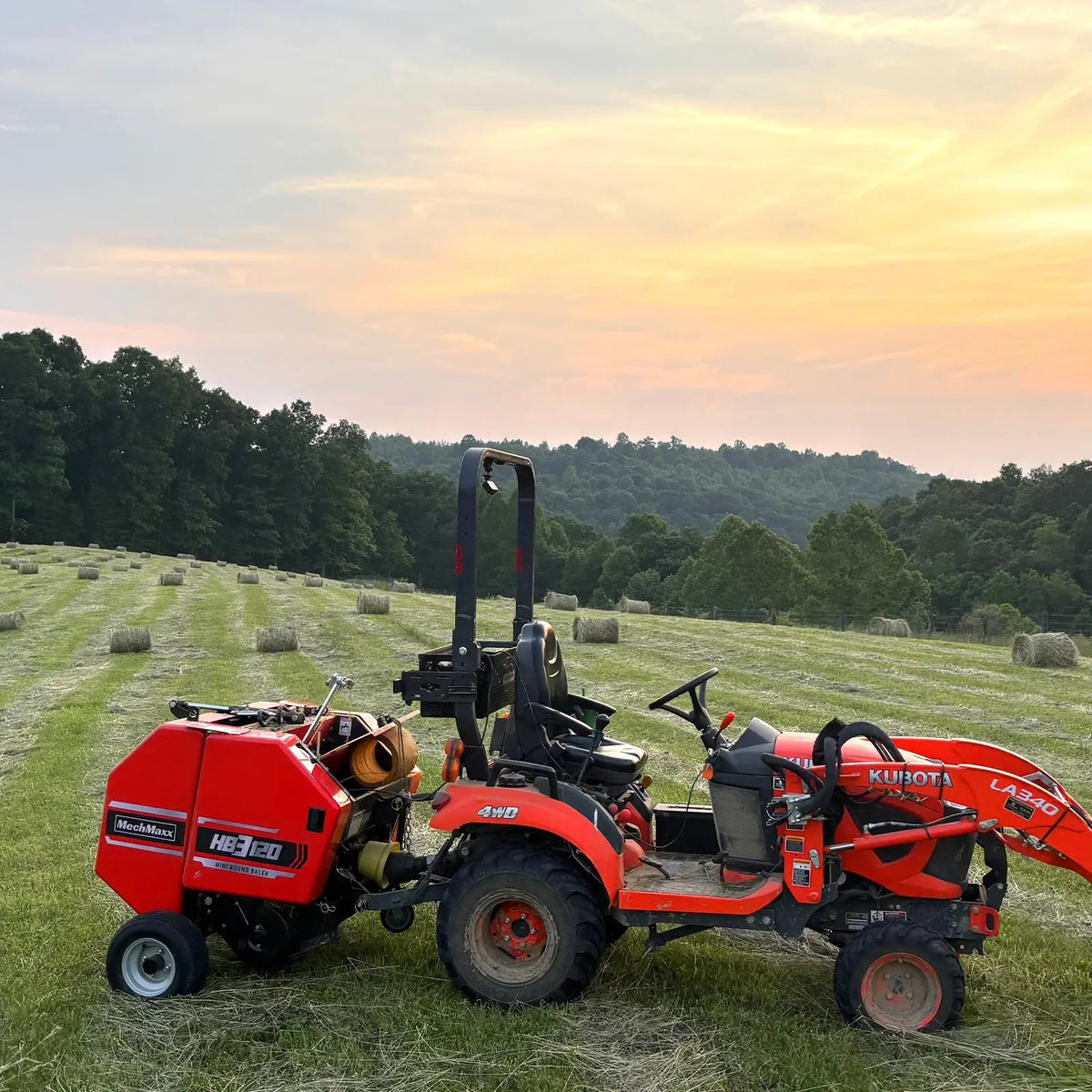 Hay Baler & Hay Rake Tedder Bundle,  HB3120,  HT100
