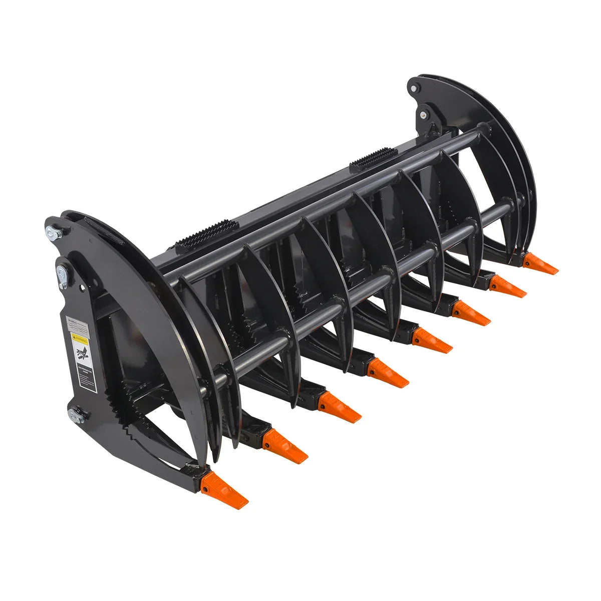 78” Skid Steer Heavy Root Rake Grapple Attachment,52in Jaw Opening , HGG-78