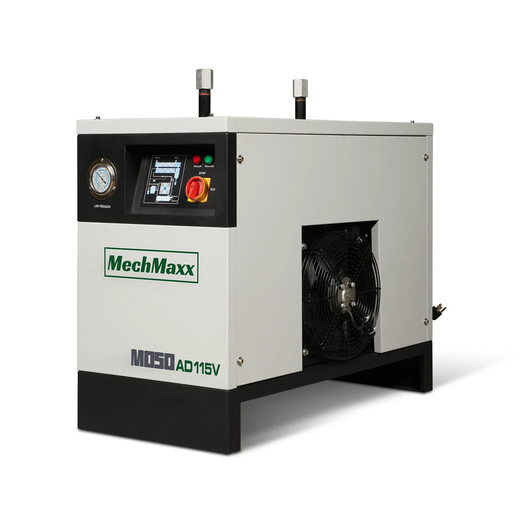 High Inlet Refrigerated Air Dryer 50 CFM, Max 176°F Inlet Temperature Compressed Air Dryer, 120V 0.6KW, 35.6°F Dew Point, Max 145 PSI, Dual Electronic & Manual Drain, Intelligent Control