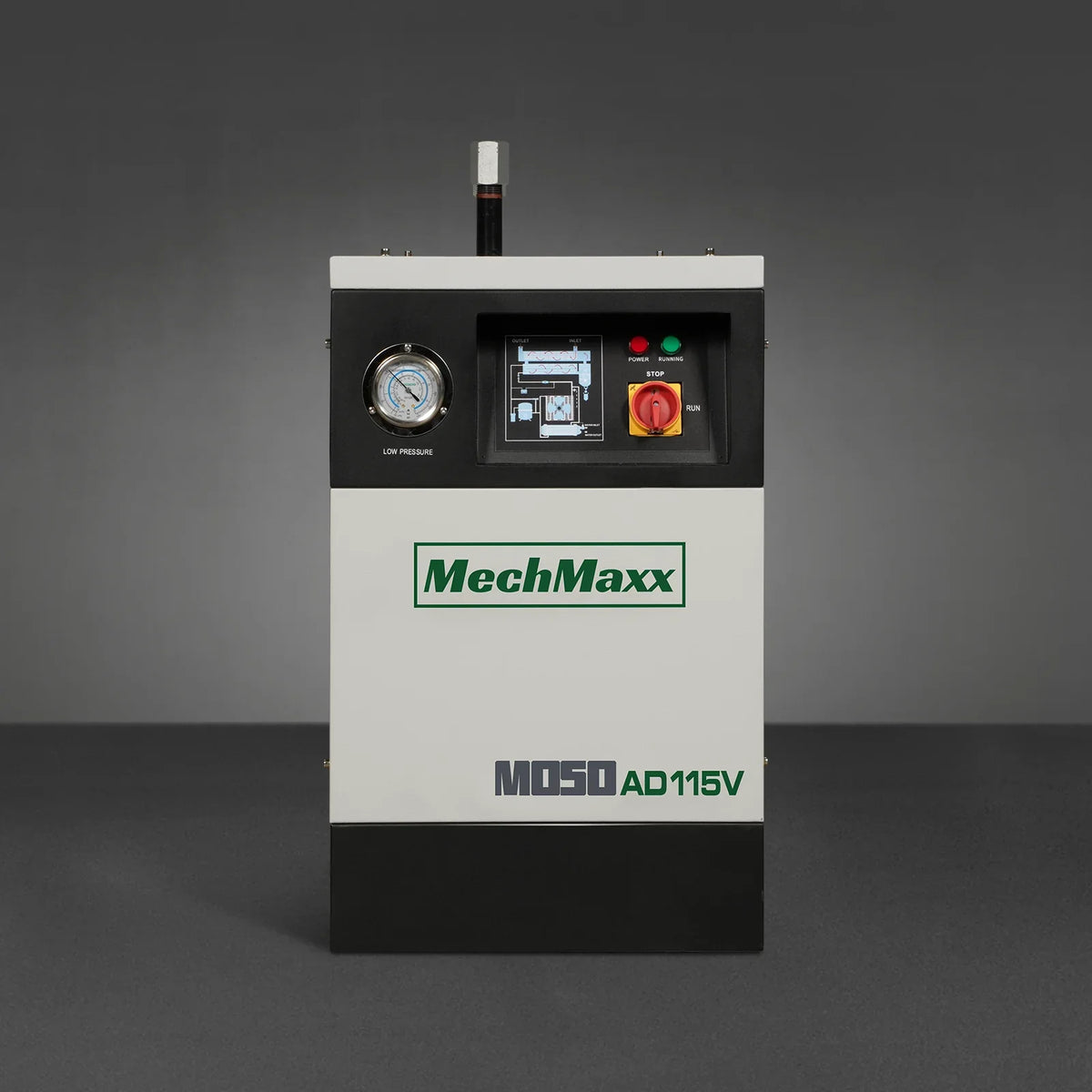 High Inlet Refrigerated Air Dryer 50 CFM, Max 176°F Inlet Temperature Compressed Air Dryer, 120V 0.6KW, 35.6°F Dew Point, Max 145 PSI, Dual Electronic & Manual Drain, Intelligent Control