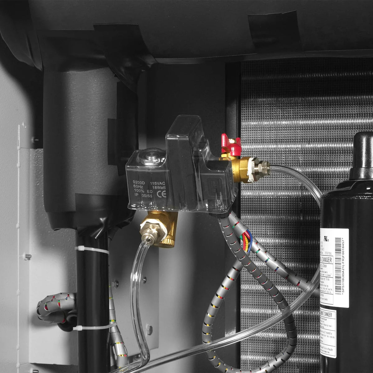 High Inlet Refrigerated Air Dryer 196 CFM, Max 176°F Inlet Temperature Compressed Air Dryer, 120V 1.2KW, 35.6°F Dew Point, Max 145 PSI, Dual Electronic & Manual Drain, Intelligent Control