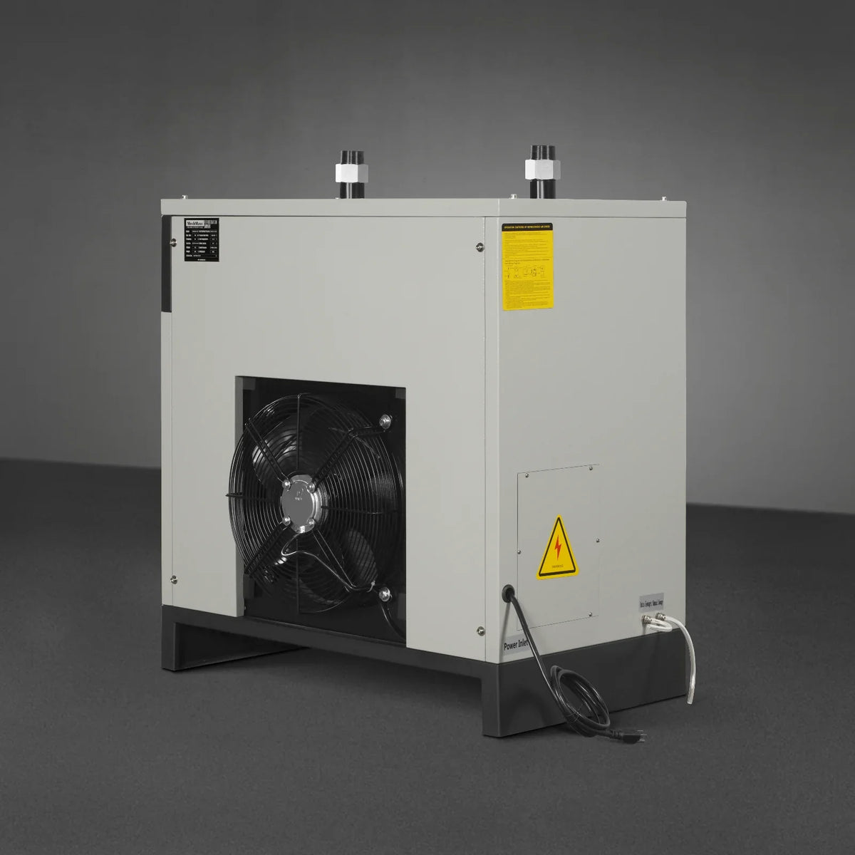 High Inlet Refrigerated Air Dryer 196 CFM, Max 176°F Inlet Temperature Compressed Air Dryer, 120V 1.2KW, 35.6°F Dew Point, Max 145 PSI, Dual Electronic & Manual Drain, Intelligent Control