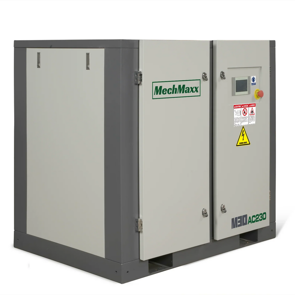 30HP Rotary Screw Air Compressor - 106 CFM,  116 PSI,  230V 3-Phase | Industrial-Grade