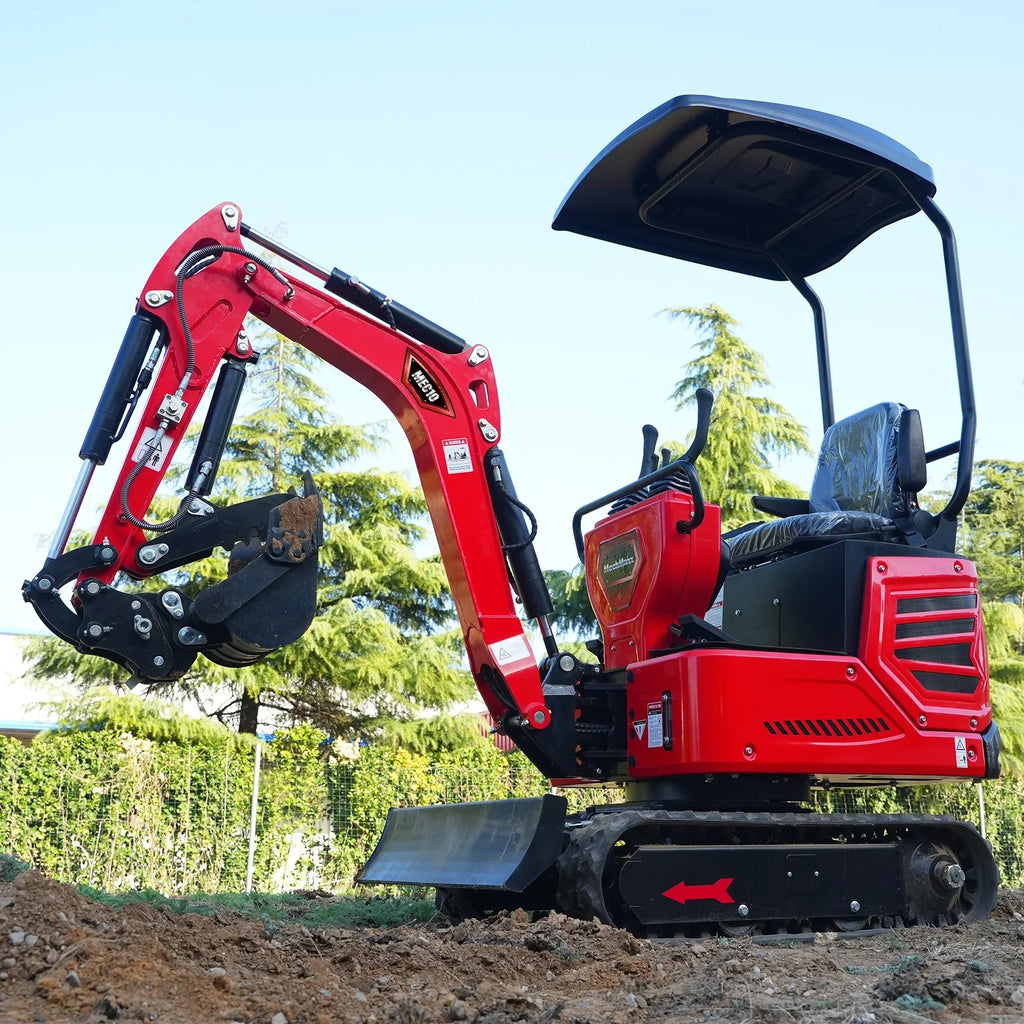 Mini Compact Excavator HONDA GX390 Engine,  65.7" Max. Digging Depth, 1Ton, 2280 LBS Operating Weight,  MEC10