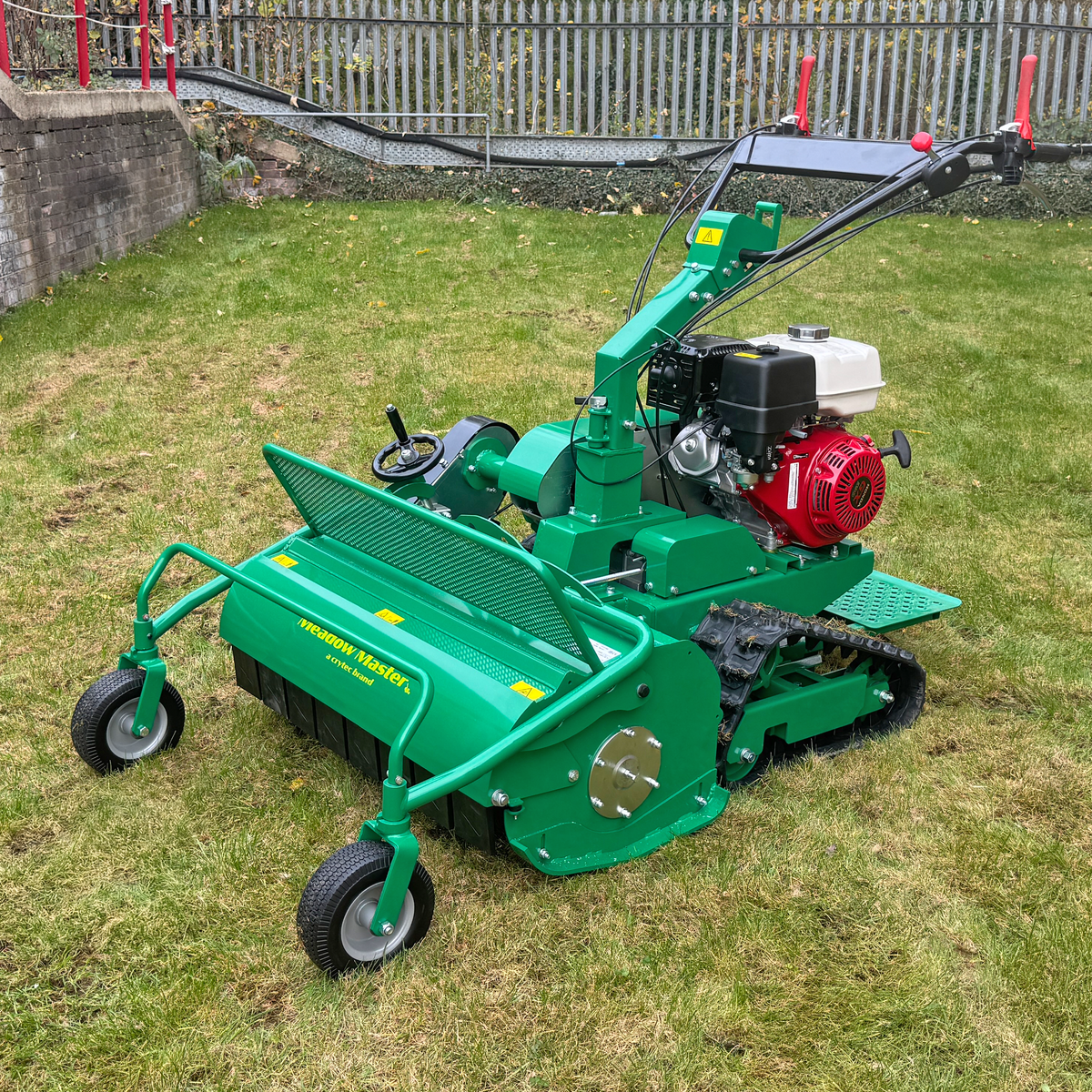 Meadow Master 12hp Compact Pedestrian Tracked Walk Behind Flail Mower | Honda GX390