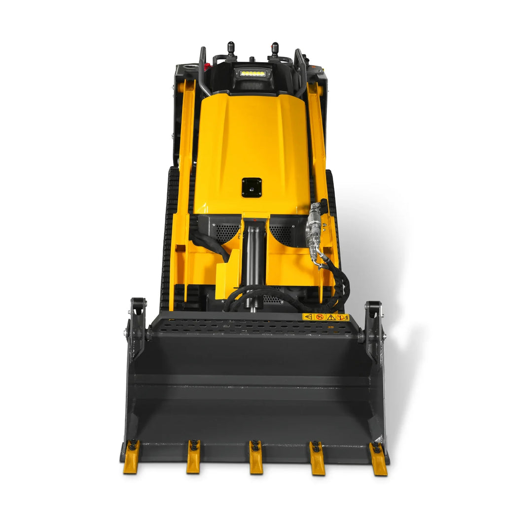 Mini Skid Steer Stand On Compact Track Loader ( 4 in 1 bucket included ) with 25HP KUBOTA D1105 Diesel Engine,  Common Industry Interface (CII),  CROBA  STL1000