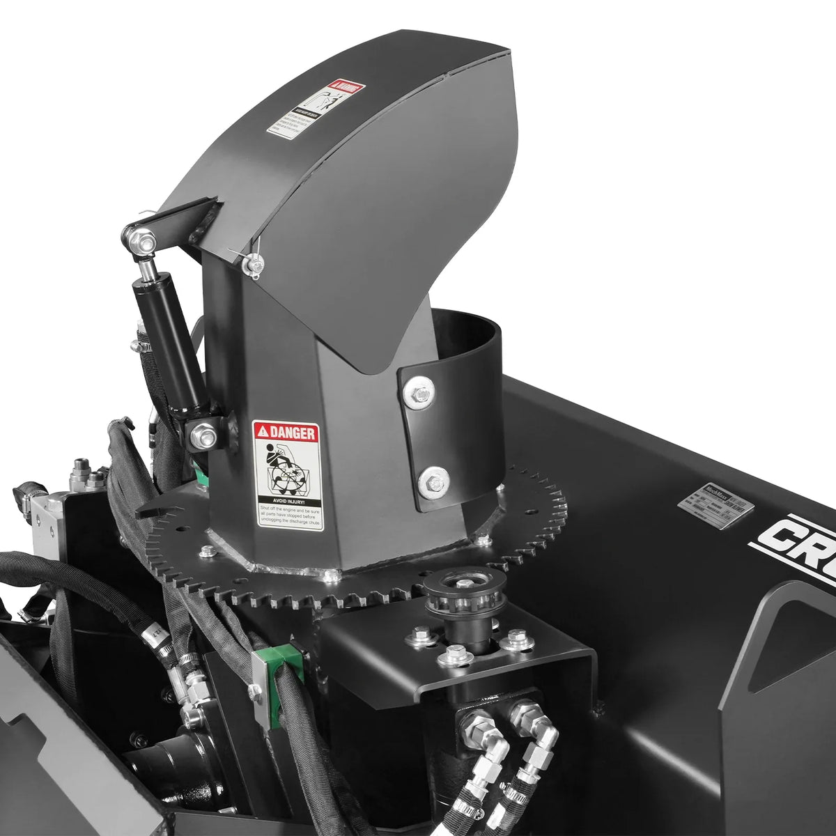 48'' Width, 20" Intake, Hydraulic Snow Blower for Mini Skid Steer, Remote Control Chute Rotation and Deflector, MSB48