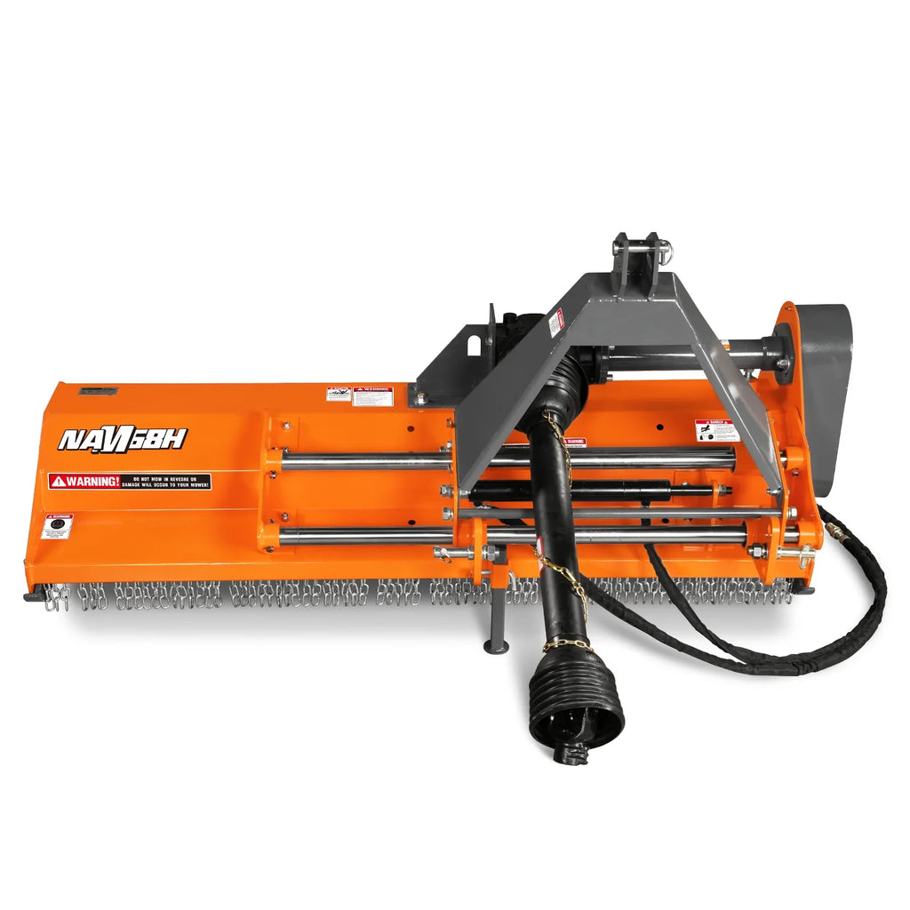 68" PTO Flail Mower with Hydraulic Side Shift 3 Point 30-60hp ,  NAM68H