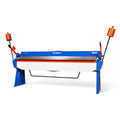 100-inch Manual Sheet Metal Brake - 12 Gauge Bending Capacity, Adjustable Fingers, 8 Ft. Heavy-Duty Steel Construction, Precision Bending for Box and Pan PB10012