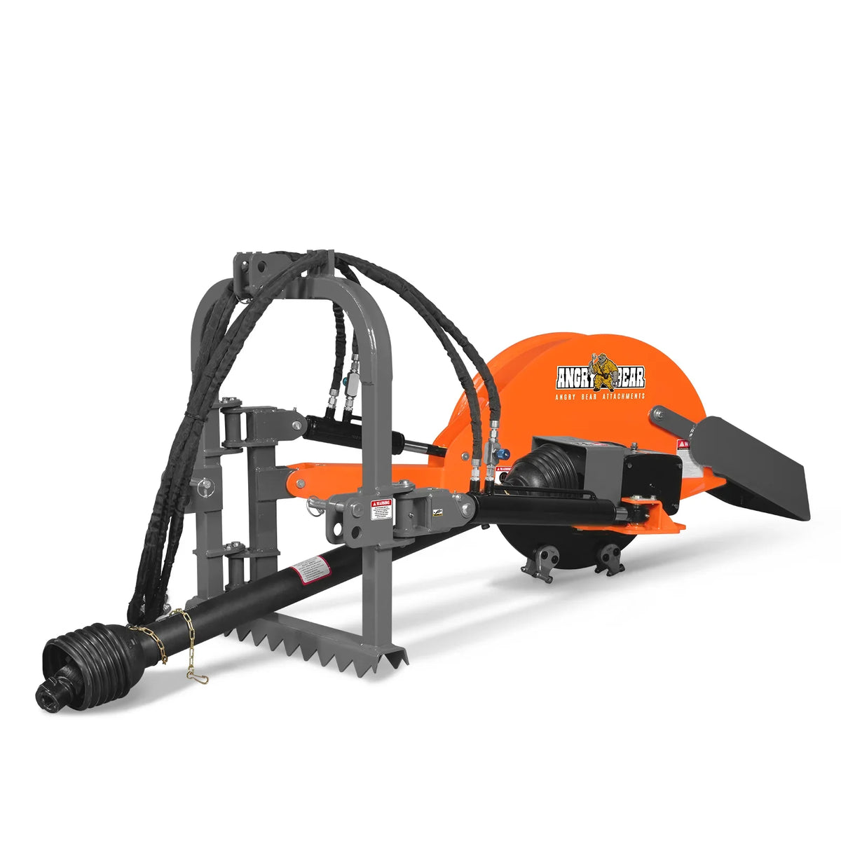 24'' Cutting Wheel Hydraulic Cylinders Stump Grinder,  (PTO Shaft Included with Slip Clutch) ,  35-60hp,   TSG61