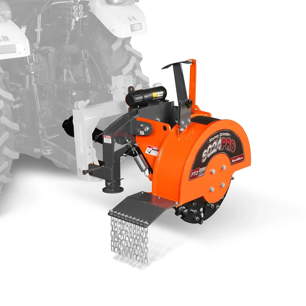 3-Point PTO Stump Grinder & Wood Chipper Bundle; SG24PRO; BX42S; Orange