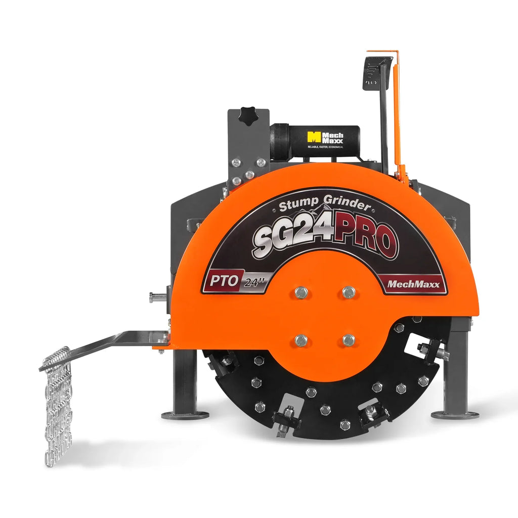 3-Point PTO Stump Grinder & 6",  3 Point Hydraulic PTO Wood Chipper Bundle, SG24PRO & WC68H