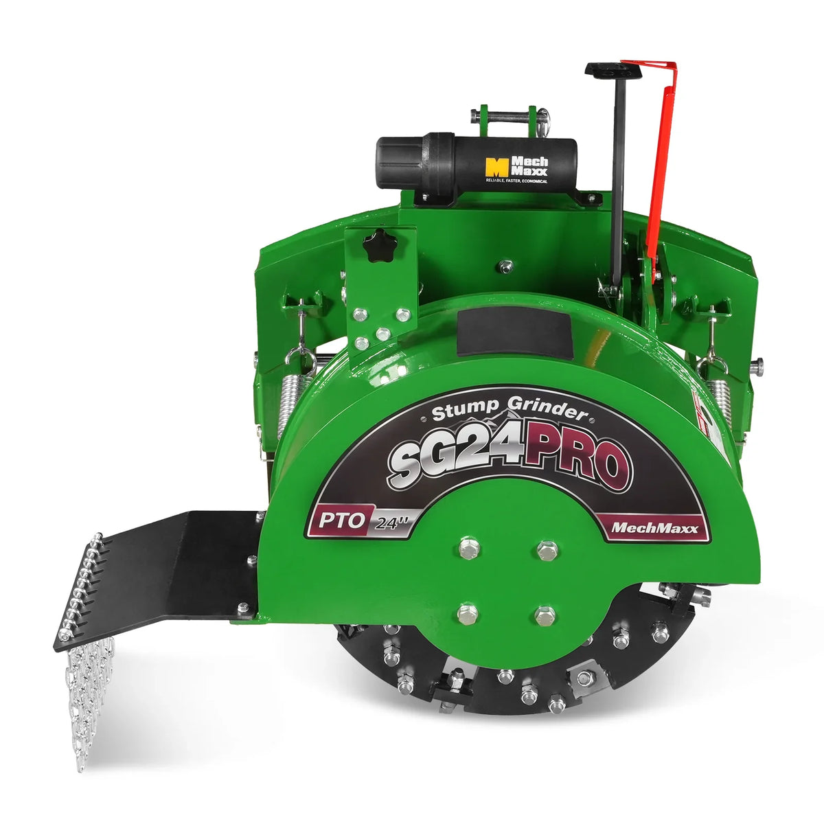 3-Point PTO Stump Grinder & Wood Chipper Bundle; SG24PRO; BX42S; Green