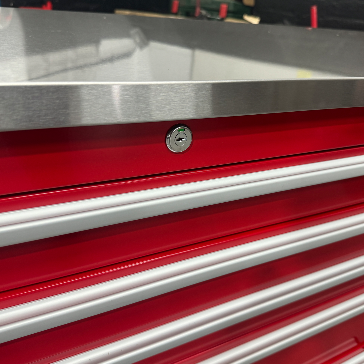 Crytec Pro Cab Red 72 inch Stainless Steel Top Tool Cabinet Snap On Style Box