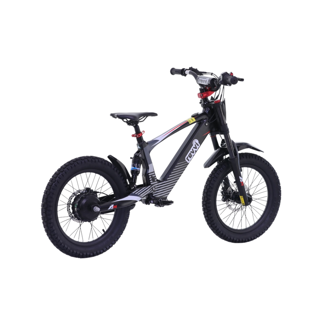 REVVI 18" ELECTRIC KIDS BIKE - BLACK