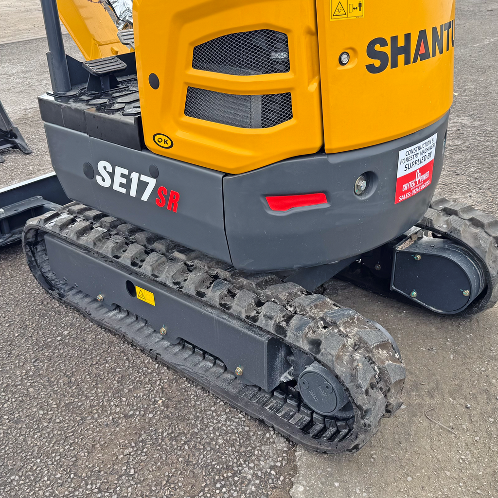 Shantui SE17SR Mini Excavator | Kubota Engine Euro Stage 5 | 1800kg | 3 Cylinder