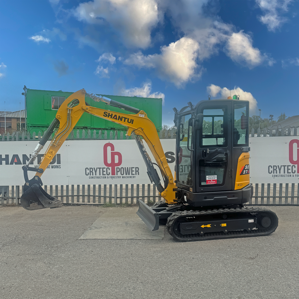 Shantui SE27SR Mini Excavator | Yanmar Engine Euro Stage 5 | 2750kg | 3 Cylinder