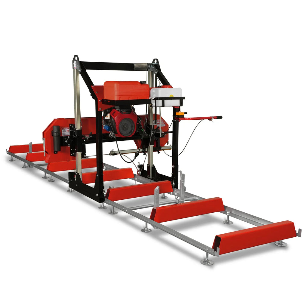 36" MAX Portable Sawmill,  22HP 688cc HONDA GX690 V-Twin Engine,  36" Board Width,  20' Track Length,  (10 x Blades Included),  SM-36HMAX