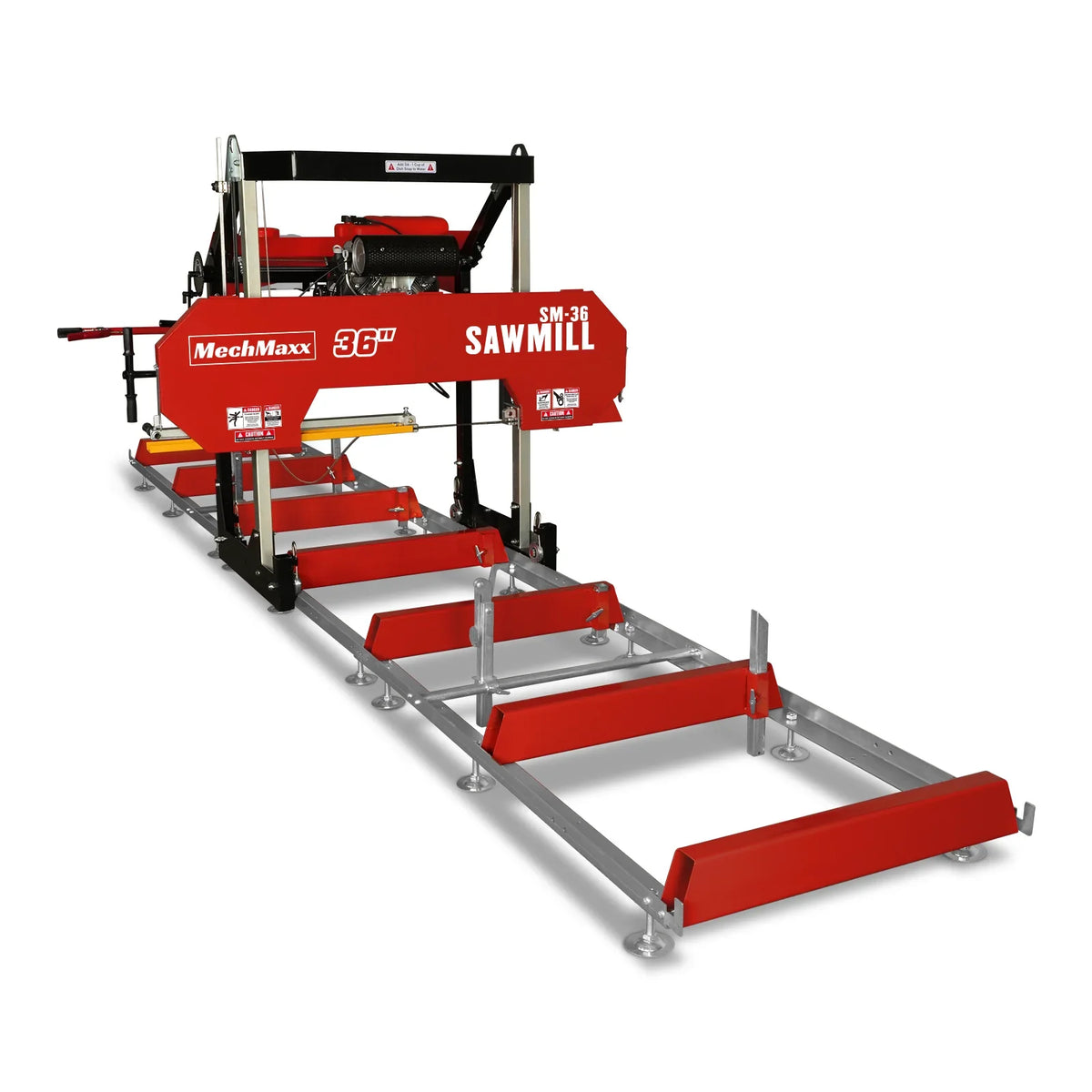 36" MAX Portable Sawmill,  22HP 688cc HONDA GX690 V-Twin Engine,  36" Board Width,  20' Track Length,  (10 x Blades Included),  SM-36HMAX