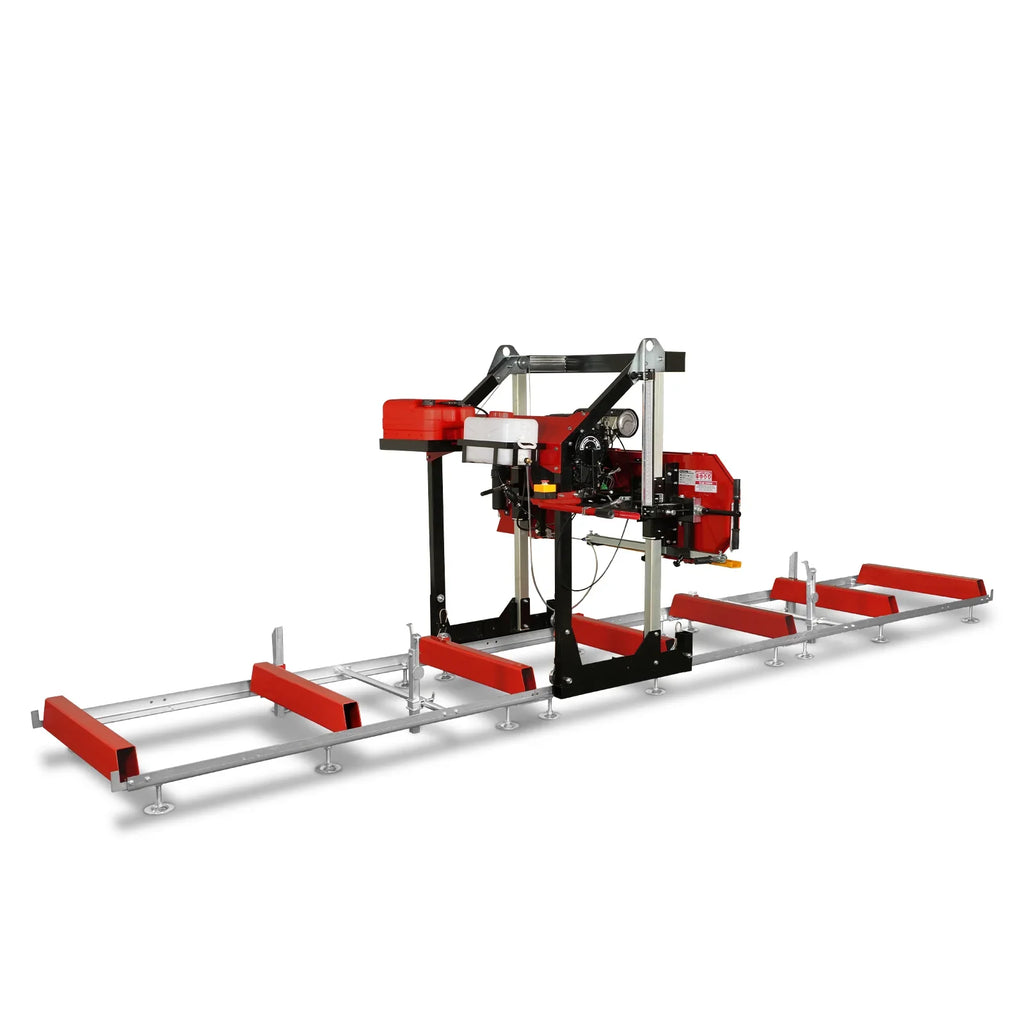 MechMaxx 36" MAX Portable Sawmill,  25HP 688cc HONDA GX690 V-Twin Engine,  35" Board Width,  20' Track Length,  (10 Blades Included) SM36HMAX