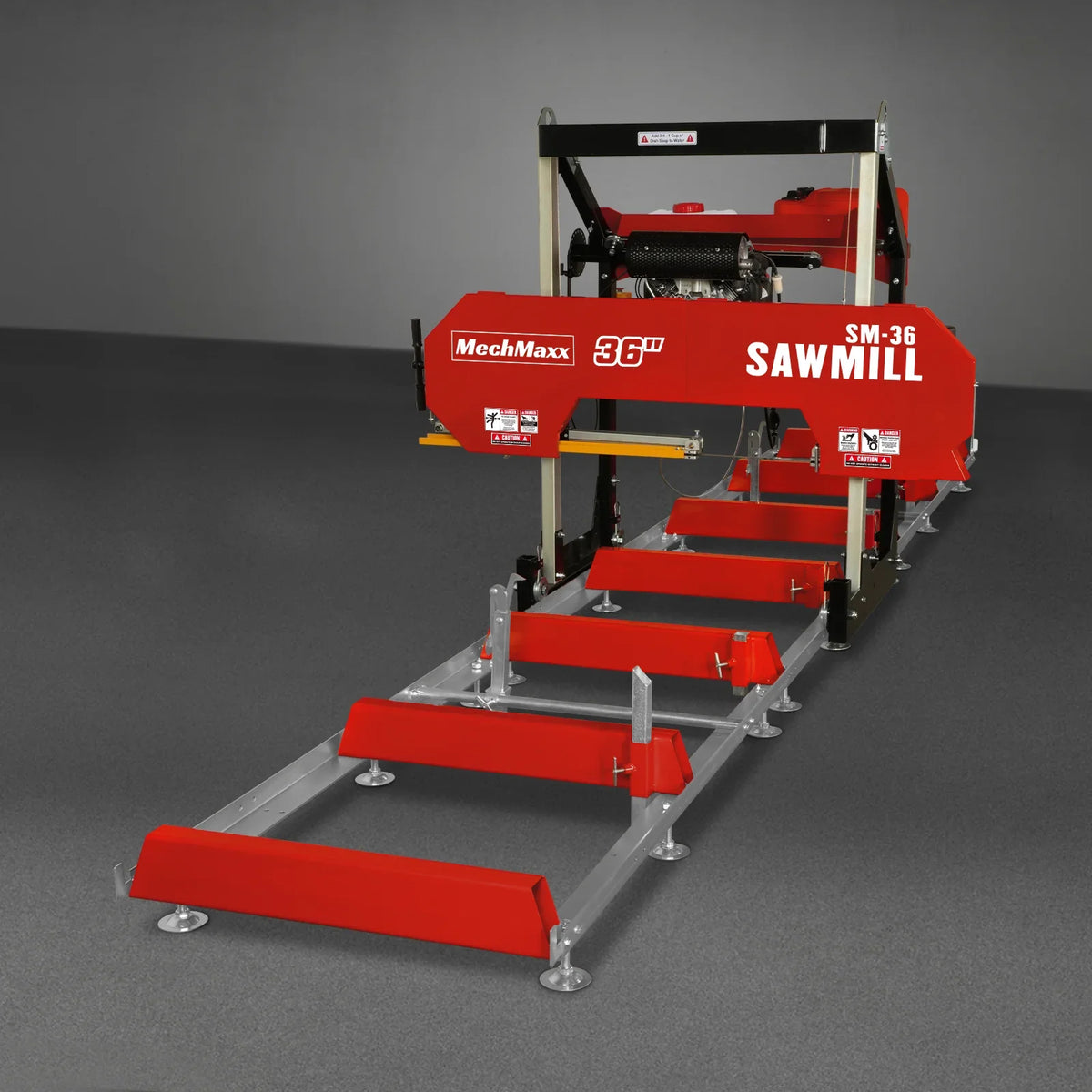 36" MAX Portable Sawmill,  22HP 688cc HONDA GX690 V-Twin Engine,  36" Board Width,  20' Track Length,  (10 x Blades Included),  SM-36HMAX