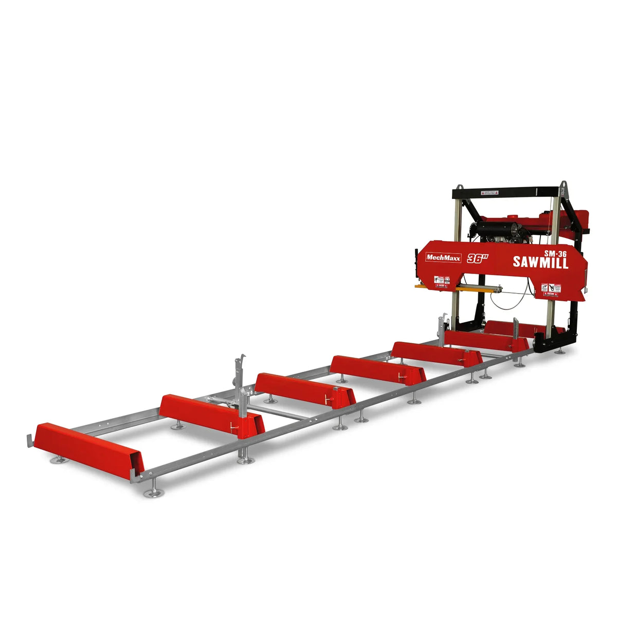 36" MAX Portable Sawmill,  22HP 688cc HONDA GX690 V-Twin Engine,  36" Board Width,  20' Track Length,  (10 x Blades Included),  SM-36HMAX